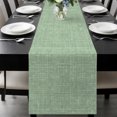 thumbnail image 1 of Sage Green Table Runner 120 Inches Long,Dining Table Runners Dresser Scarves,Farmhouse Vintage Green Solid Color Modern Kitchen Coffee Tablerunner for Tabletop Party Birthday Holiday Wedding 13"x120", 1 of 8