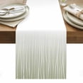 thumbnail image 1 of Sage Green Table Runner - 36 Inch Long, Kitchen Dining Table Runner Dresser Scarves, Ombre Gradient Striped Minimalist Texture Farmhouse Decor for Coffee Tables Wedding Party Banquet, 1 of 8