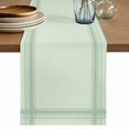 thumbnail image 1 of Sage Green Table Runner 72 Inches Long, Modern Minimalist Grid Pattern Cotton Linen Table Runners Dresser Scarves, Decorative Fabric Tabletop Scarf Furniture Cover for Home Dinner Party 13"x72", 1 of 9