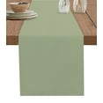 thumbnail image 1 of Sage Green Table Runner Farmhouse Sage Green Decor Tablerunners 14 x 72 Inch, Table Decorations Tabletop Scarf for Summer Gathering Holiday Farmhouse Kitchen Dining Decor, 1 of 6
