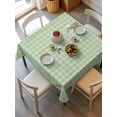 thumbnail image 1 of Sage Green Tablecloth Square Table Cloth 54x54, Waterproof Tablecloth Outdoor Table Cloth, Grid Checkered Plaid Gingham Lattice Trellis Washable Table Cover for Kitchen Dinning Party, 1 of 8