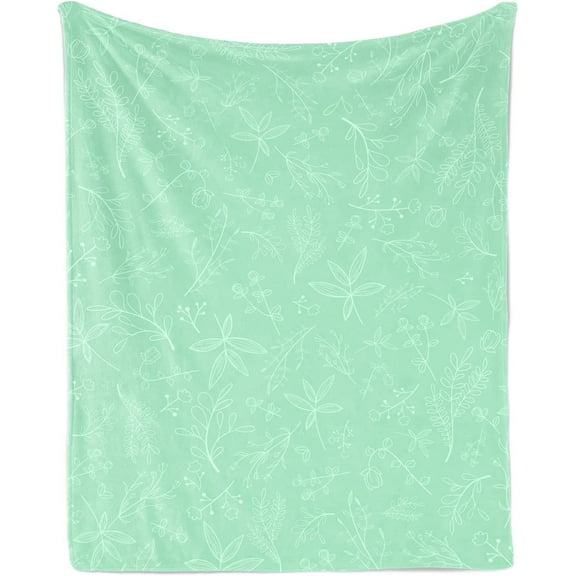 Sage Green Throw Blanket - Comfy Soft Fluffy Smooth Washable Warm Luxury Thick Accent Throws Blankets for Sofa, Beds, Couch, Luxurious Home Bedroom Room Decor 50"x60" Sage Green Room Decor