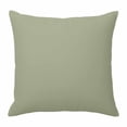 thumbnail image 1 of Sage Green Throw Pillow Cover Solid Color Cotton Linen Cushion Cover Throw Pillow Case with Invisible Zipper for Couch Sofa Bed Chair Car 24x24 Inch, 1 of 14