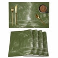 thumbnail image 1 of Sage Green Trees Placemats Set of 6 Forest Art Decor Spring Summer Nature Leaf Place Mats Indoor Wipeable Table Mats Washable Dining Table Placemats for Kitchen Holiday Party Home Decor 13x19 Inch, 1 of 9