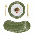 thumbnail image 1 of Sage Green Trees Round 15 Inch Placemats Set of 8, Forest Art Decor Spring Summer Nature Leaf HeatResistant Non Slip Place Mats for Dining Table, Wipeable Braided Kitchen Table Mats for Housewarming, 1 of 9