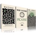 thumbnail image 1 of Sage Green Wall Posters & Prints, Green Matisse Wall Art Set of 3, Abstract Matisse d Wall Art Decor, Minimalist Geometric Line Green Canvas Artwork Paintings for Living Room, Bedroom, Office, 1 of 7