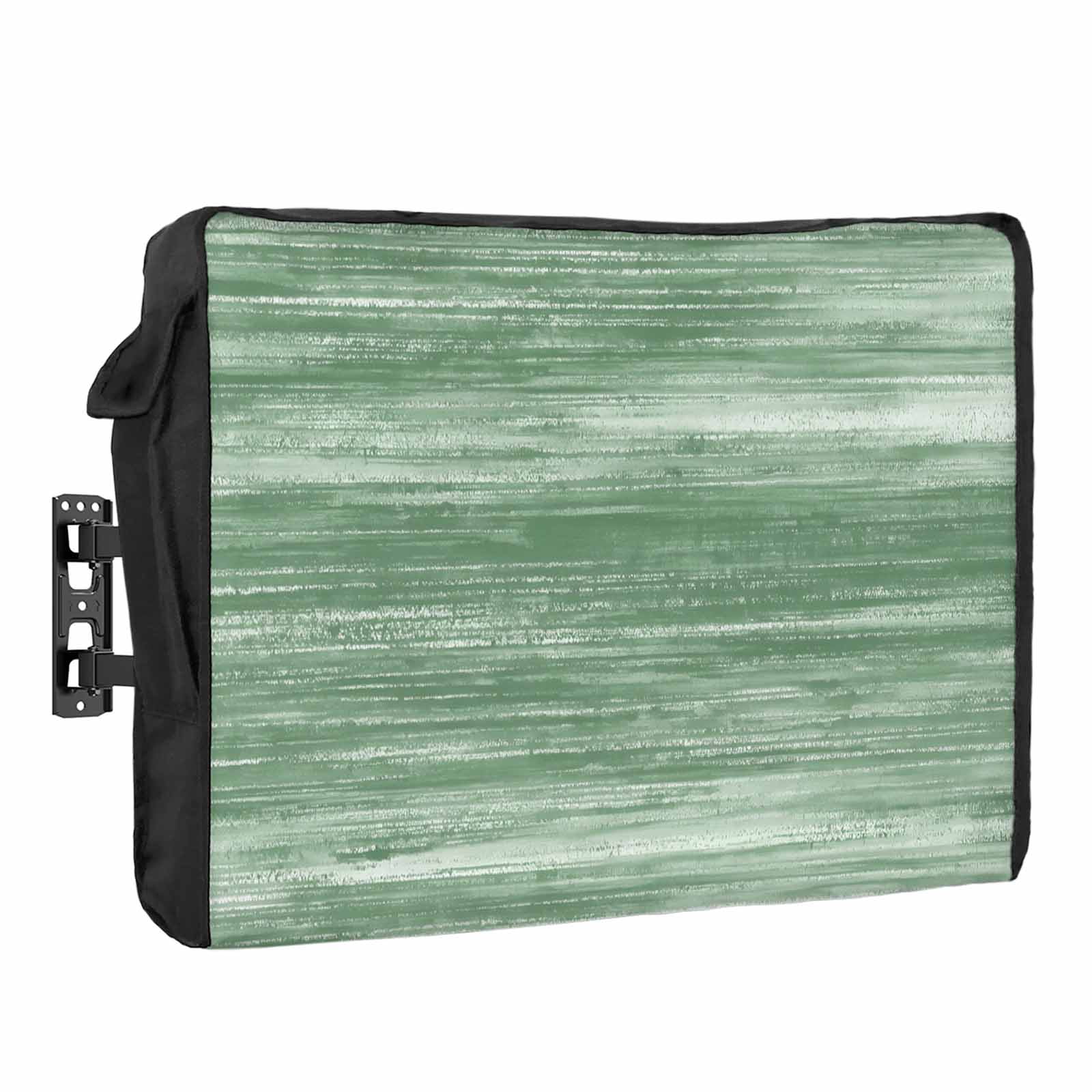 Sage Green Waterproof Outdoor TV Cover, Modern Abstract Gradient Green ...