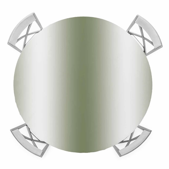 Sage Green White Ombre Round Fitted Tablecloth with Elastic Edge, Waterproof Table Cloth Table Cover for 45"-54" Tables, Abstract Art Modern Green Gradient Tablecloths for Dining Picnic Outdoor