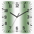 thumbnail image 1 of Sage Green White Ombre Wooden Wall Clock Silent Non Ticking, Modern Abstract Art Farmhouse Gradient Square Wall Clocks Battery Operated, Decor Clock for Home Office, Living Room, Kitchen, 10 Inch, 1 of 9
