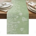 thumbnail image 1 of Sage Green Wildflowers Table Runner - 72 Inch Long, Kitchen Dining Table Runner Dresser Scarves, Modern Floral Butterfly Plant Farmhouse Decor for Coffee Tables Wedding Party Banquet, 1 of 8