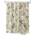 thumbnail image 1 of Sage Green Yellow Botanical Shower Curtain Set, Waterproof Shower Curtains for Bathroom, Spring Summer Vintage Washable Fabric Cloth Bath Curtain for Bathtub Decoration with Hooks 48x72 Inches, 1 of 6