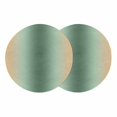 thumbnail image 1 of Sage Green Yellow Ombre Round 13 Inch Placemats Set of 2, Farmhouse Modern Gradient Art HeatResistant Non Slip Place Mats for Dining Table, Wipeable Braided Kitchen Table Mats for Housewarming, 1 of 9