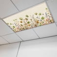 thumbnail image 1 of Sage Green Yellow Spring Floral Fluorescent Light Covers, Watercolor Botanical Summer Flowers Magnetic Light Covers for Ceiling Lights, Fluorescent Ceiling Shade for Classroom Office 4x2Ft x 1PCS, 1 of 8