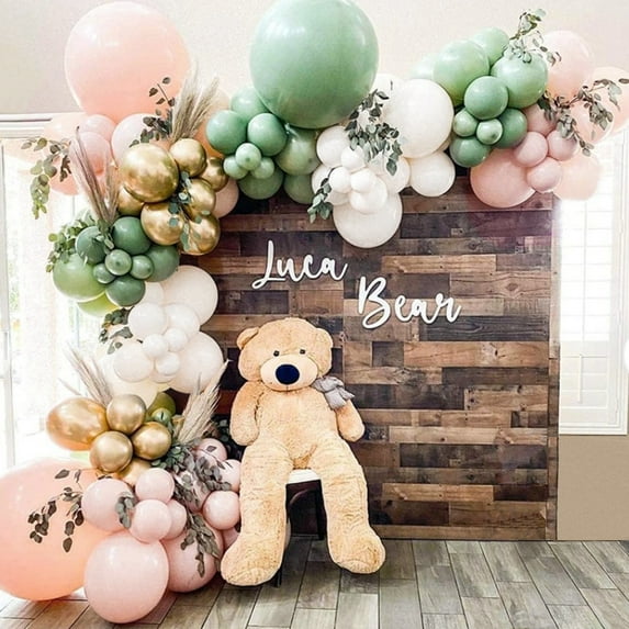 Sage Green and Pink Balloon Garland Kit Balloon Arch Kit