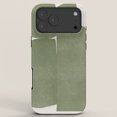 Sage Green and White Geometric Color Block Tough Case for Apple iPhone ...