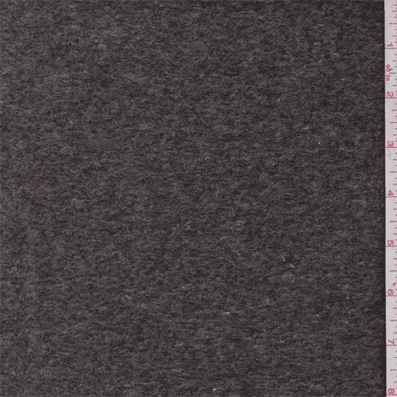 Sage Grey Multi Tweed Boiled Wool Knit, Fabric Sold By the Yard