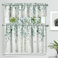 thumbnail image 1 of Sage Kitchen Curtain Valance 3 Piece Set, Sage Leaf Floral Kitchen Decor for Home Interior Decor, Farmhouse Kitchen Curtains and Valance Set Short Curtain Sink Window Decor 36 Inch, 1 of 6