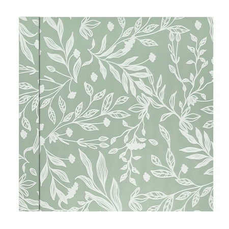 Sage Modern Leaves Peel and Stick Wallpaper Boho Leaf Simple Floral Wall Sticker Shelf Drawer Liner for Bathroom Farmhouse Nature Paper Removable Adhesive Wall Paper