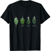 Sage Parsley Thyme Rosemary Awesome Herbs Plant Enthusiast T-Shirt
