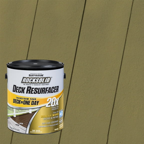 Sage, Rust-Oleum RockSolid 20X Exterior Wood Deck Resurfacer-319404T, Gallon