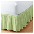 Sage Solid Ruffled Bed Skirt King 21 Inch Drop Split Corner
