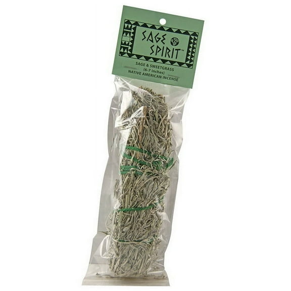 Sage Spirit 211789 Sage & Sweetgrass Smudge Wand