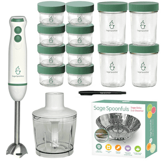 Veroline Baby Food Maker, 13-in-1 Baby Food Processor Set with 2 Glass  Bowls (600ml+300ml), Baby Food Blender for Baby Puree, Fruit, Meat,  Vegatable