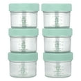 thumbnail image 1 of Sage Spoonfuls Glass Baby Food Storage Container, 4 oz, 6 pack, 1 of 4