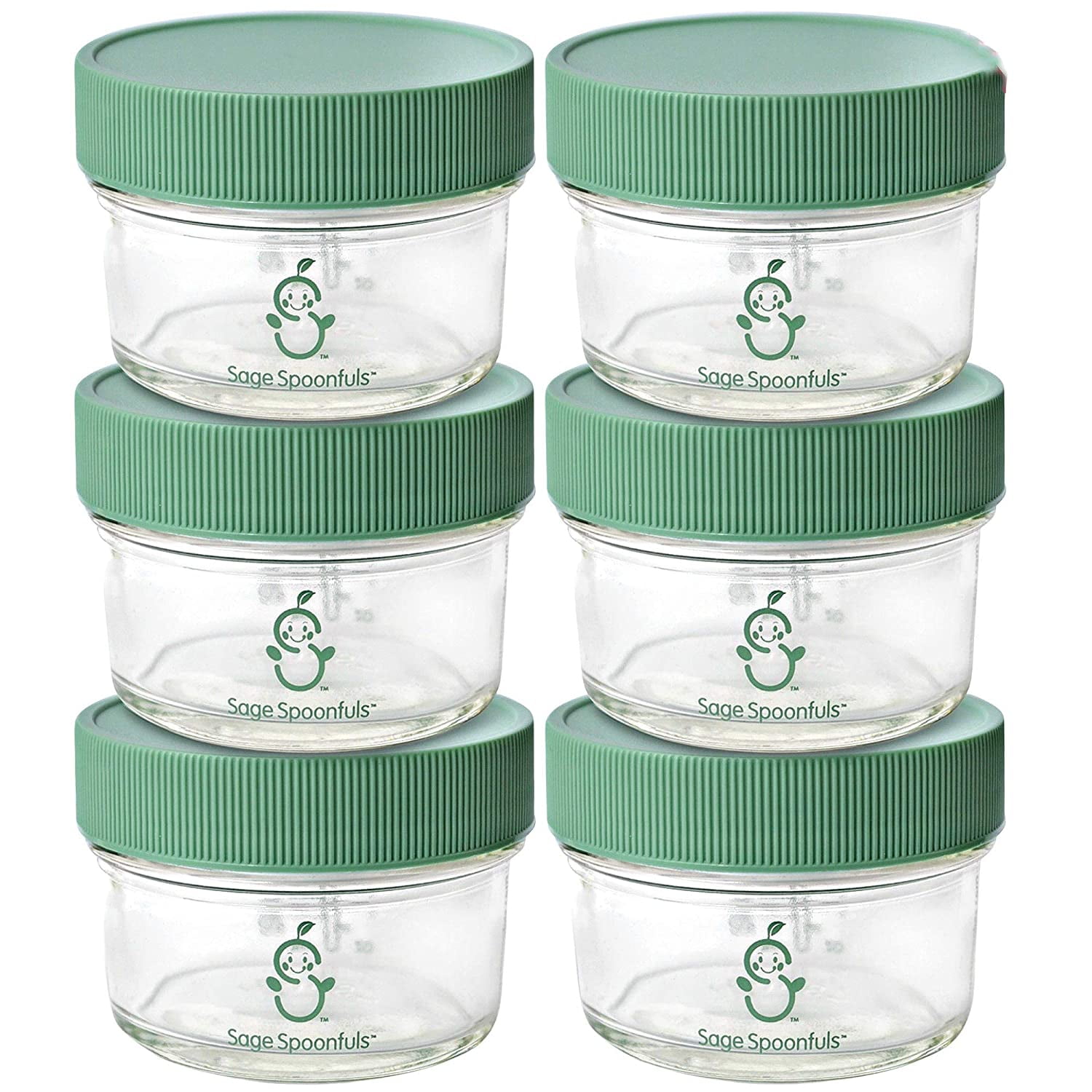 WeeSprout Glass Baby Food Storage Jars w/Lids (4 oz,12 Pack) –Reusable with  Lids –Snack, Breast Milk Storage Containers for Fridge – Freezer 