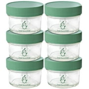  haakaa High Borosilicate Glass Baby Food Storage Jars with  Silicone Lid-6 Set,4 oz Baby Food Storage Containers for Freezer&Microwave  & Dishwasher Safe : Baby