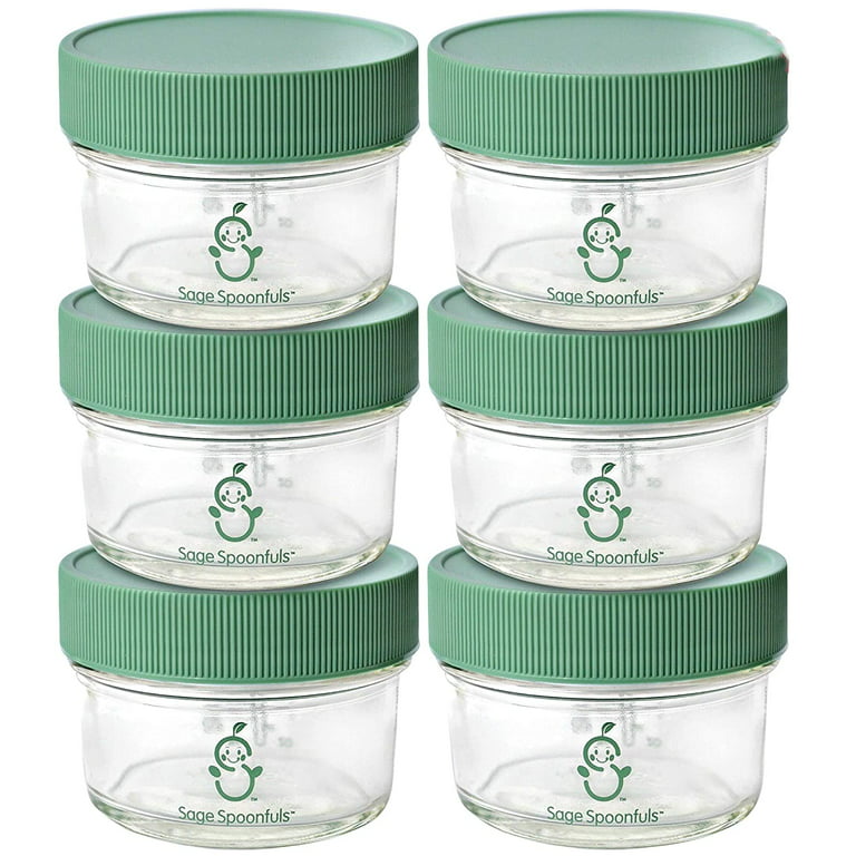 Sage Spoonfuls Glass Snack Pack - Clear - 8 oz - 4 ct