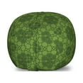 thumbnail image 1 of Sage Storage Toy Bag Chair, Old Fashioned Pattern with Geometrical Backdrop Mandala Inspired Flowers, Stuffed Animal Organizer Washable Bag, Small Size, Fern Green Olive Green, by Ambesonne, 1 of 3