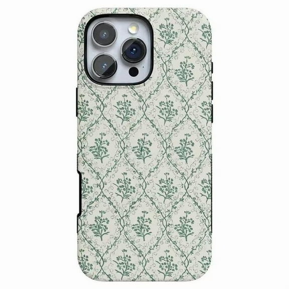 Sage Tapestry Phone Case Compatible with iPhone 11 12 13 14 15 16 Pro Max