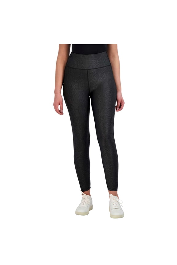 Women's Python Embossed High Waist Moisture Wicking Everyday Leggings