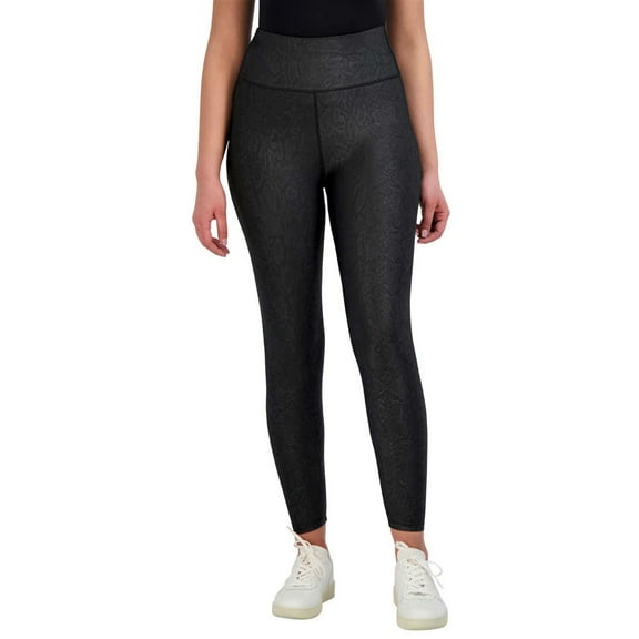 Sage Women's Python Embossed High Waist Moisture Wicking Everyday Leggings
