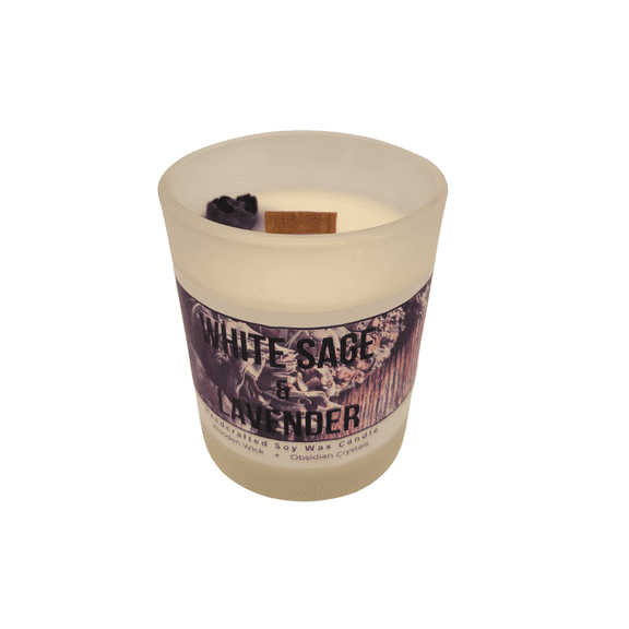 Sage and Lavender 5oz. Scented Candle | Happy Panda Home Brands