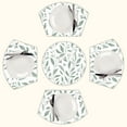 thumbnail image 1 of Sage green leafy floral pattern Round Table Placemats Set Of 5 Wedge Table Mats Washable Heat Resistant Place Mat For Dining Table Kitchen Farmhouse Restaurant, 1 of 6
