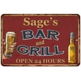 thumbnail image 1 of Sage's Red Bar and Grill Rustic Sign Decor 8x12 208120045106, 1 of 1