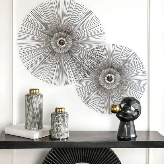 Sagebrook Home 10" Ceramic Ginger Artisan Jar, Elegant Home Accent Piece, Added Sophistication to Any Room