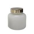 thumbnail image 1 of Sagebrook Home 3" Candle On Frosted Glass, White, 10oz, 1 of 1