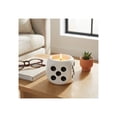 thumbnail image 1 of Tobacco Scented Dice Candle for Men and Women - Decorative Small Pillar and Votive Candle for Home Display - Indoor and Outdoor Safe for Living Room, Bedroom, or Bathroom - 5", Black & White, 1 of 13