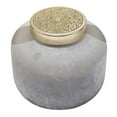 thumbnail image 1 of Sagebrook Home 5" Candle On Frosted Glass, Gray, 22oz, 1 of 1