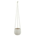 thumbnail image 1 of Sagebrook Home 6" Chevron Hanging Planter, Round, Ceramic, Contemporary, 6.5"H, Chevron, 1 of 7