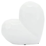 Sagebrook Home 8" Ceramic Heart, White