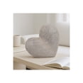 thumbnail image 1 of Decorative Ceramic Heart Sculpture for Home Decor - Ornament for Bathroom, Office, and Living Room Decor - Modern Figurine Accent for Bedroom, Shelf Display, and Coffee Table - 8", Gold, 1 of 14