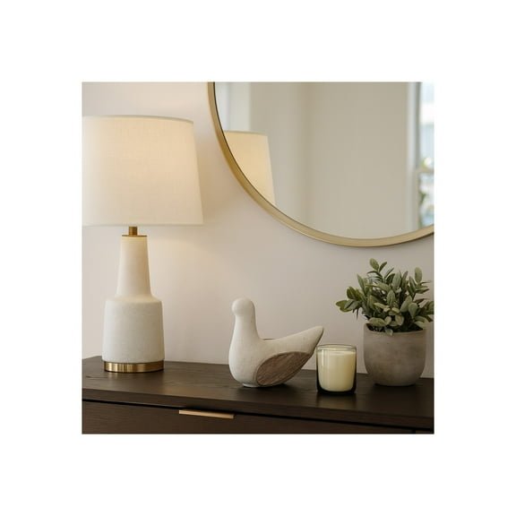 Elegant Bird Sculpture for Home and Bathroom Decor - Minimalist Ornaments Suitable for Office, Room, and Shelf Decor Accent - Decorative Statues for Coffee Table and Living Room Decor - 8", Ivory