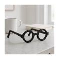 thumbnail image 1 of Decorative Glasses Sculpture for Home Decor - Bathroom, Desk and Office Decor Object - Living Room Decor Ornament - Shelf Styling and Coffee Table Statues - Sculpture for Unique Spaces - 3" Black, 1 of 13