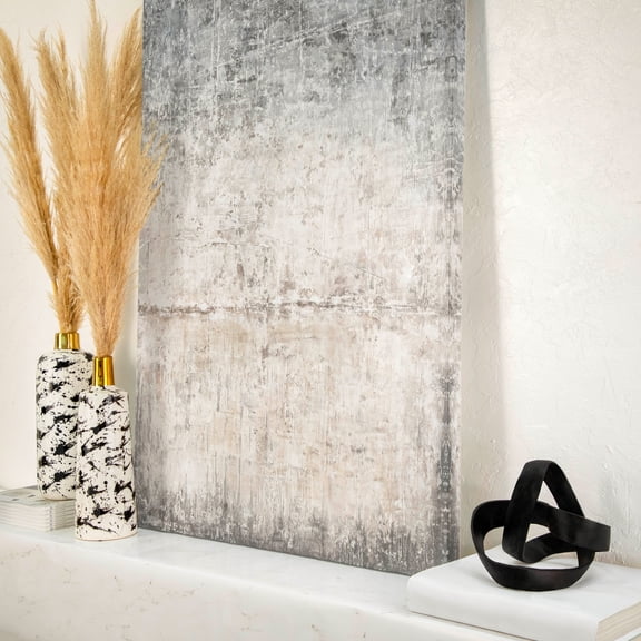 Metal Decorative Object - Modern Aluminum Sculpture for Home, Office, Bedroom & Living Room -Black,  7"