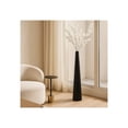thumbnail image 1 of Modern Tall Metal Vase - Ribbed Aluminum Decorative Floor Vase for Home, Office, Bedroom & Living Room - 48" Black, 1 of 13