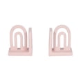 thumbnail image 1 of Sagebrook Home Arch Bookends Contemporary Ceramic Rainbow Arched Bookend Set for Book Display and Organization - 5" x 3" x 6", 1 of 7